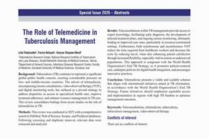 چاپ مقاله: The Role of Telemedicine in Tuberculosis Management